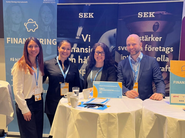 Bild på människor från Internationella Handelsdagen