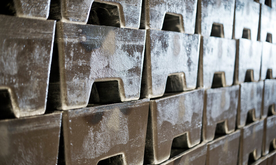 Zink-block. Foto: Boliden